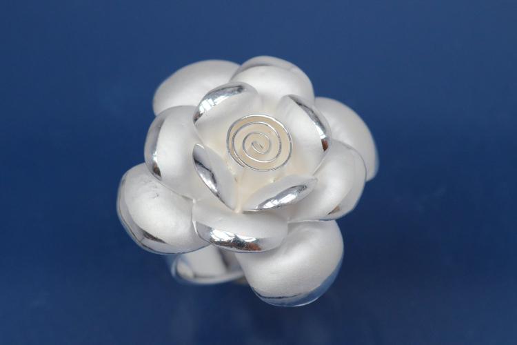 Ring im Rosen-Design 925/- Silber