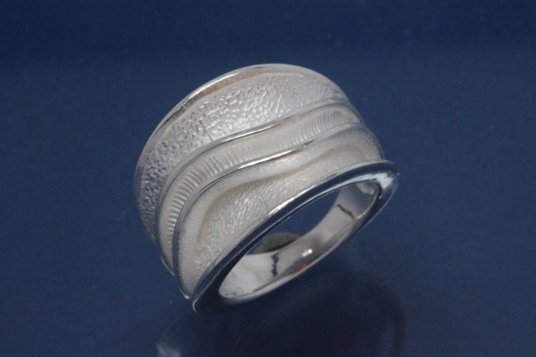 Ring, Wave Design 925/- Silver