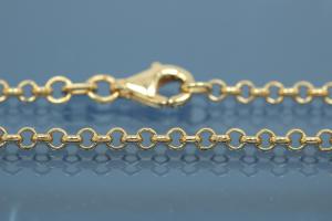 Belcher chain necklace solid (not hollow) Ø 2,0mm, with trigger clasp, 333/- Gold, available in different Lengths