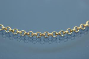 Belcher chain necklace solid (not hollow) Ø 2,0mm, with trigger clasp, 333/- Gold, available in different Lengths