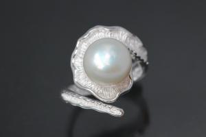 Ring, Pearldesign 925/- Silver mit Freshwaterpearl (FWP)