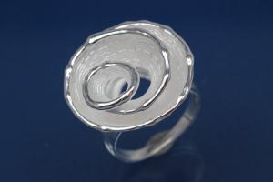 Ring, Ammonite Shape Design 925/- Silver