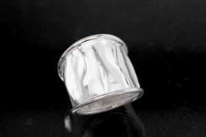 Ring Wellenmuster Berg und Tal 925/- Silber