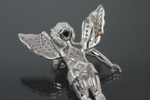 aLEm Anhänger glückliche Fee Lucky Fairy mit Zirkonia 925/- Silber rhodiniert,