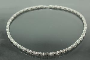 aLEm Wild Life Chain with Clasp 925/- Silver rhodium plated,