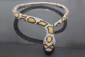 aLEm Collier Schlange Tigerpython 925/- Silber rhodiniert