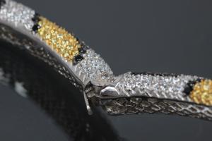 aLEm Collier Schlange Tigerpython 925/- Silber rhodiniert