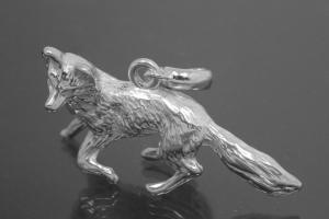 aLEm Pendant Fox with openable bail 925/- Silver