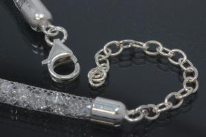 aLEm Filled Meshchain Happy Starlight with 925/- Silver trigger clasp and end parts