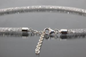 aLEm Filled Meshchain Happy Starlight with 925/- Silver trigger clasp and end parts