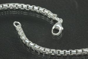 Karibikketten - Design ca. Ø3,4mm 925/- Silber massiv mit Karabiner